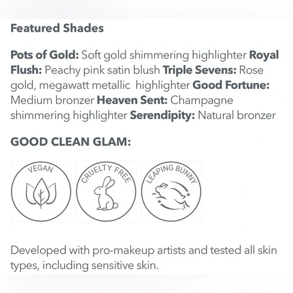 NIB True + Luscious Lucky Glow Bronze and Highlight Palette Full Size - Picture 7 of 12